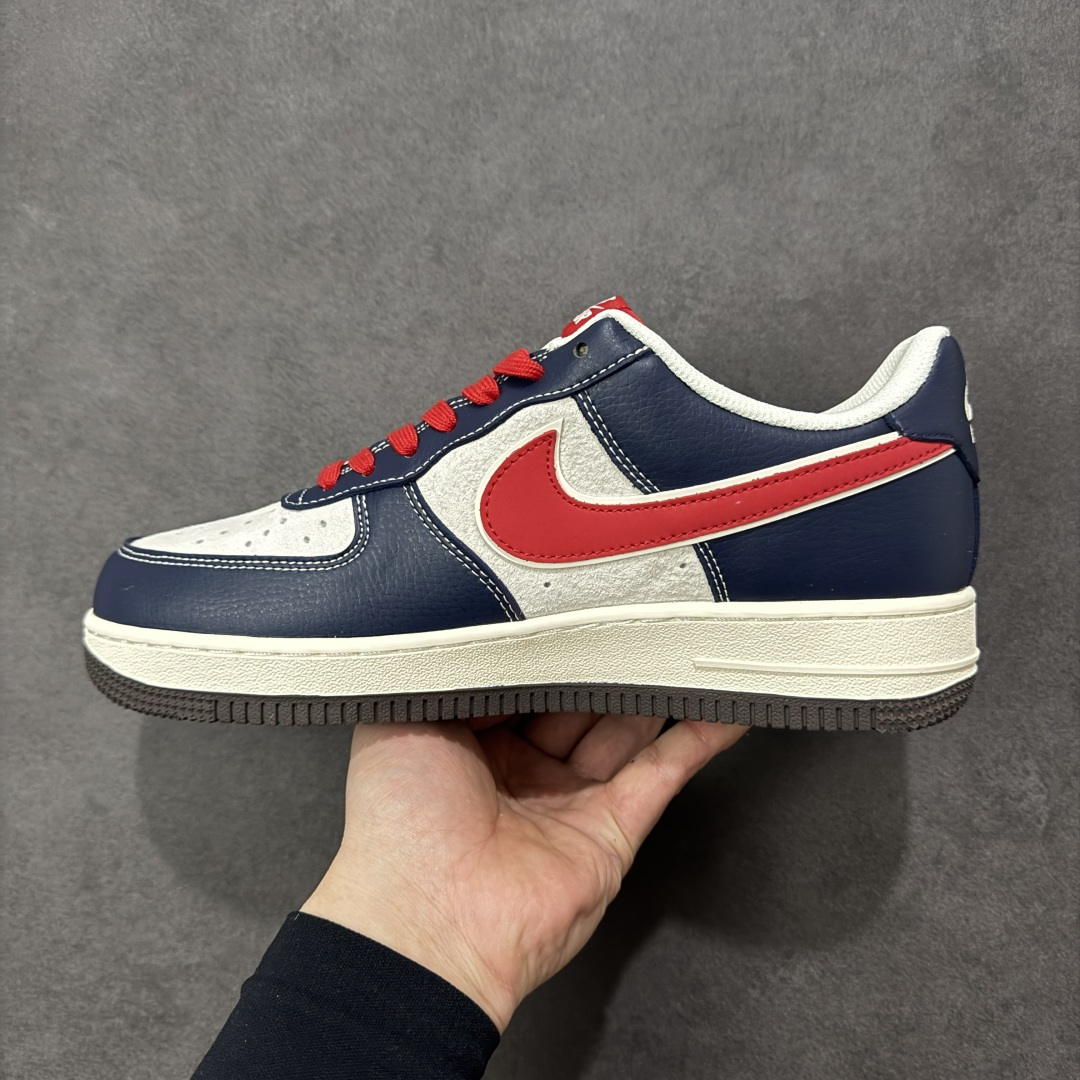 图片[2]-【定制版】Nike Air Force 1\’07 Low 马年限定 藏蓝撞红白 空军一号低帮休闲板鞋  #原楦头原纸板 高端定制鞋盒 原厂鞋底 超高清洁度 细节完美 货号：HT5088-617  尺码：36 36.5 37.5 38 38.5 39 40 40.5 41 42 42.5 43 44 44.5 45-选品中心