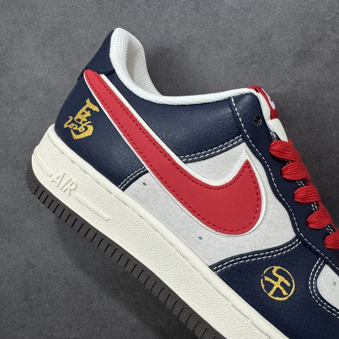 图片[6]-【定制版】Nike Air Force 1\’07 Low 马年限定 藏蓝撞红白 空军一号低帮休闲板鞋  #原楦头原纸板 高端定制鞋盒 原厂鞋底 超高清洁度 细节完美 货号：HT5088-617  尺码：36 36.5 37.5 38 38.5 39 40 40.5 41 42 42.5 43 44 44.5 45-选品中心