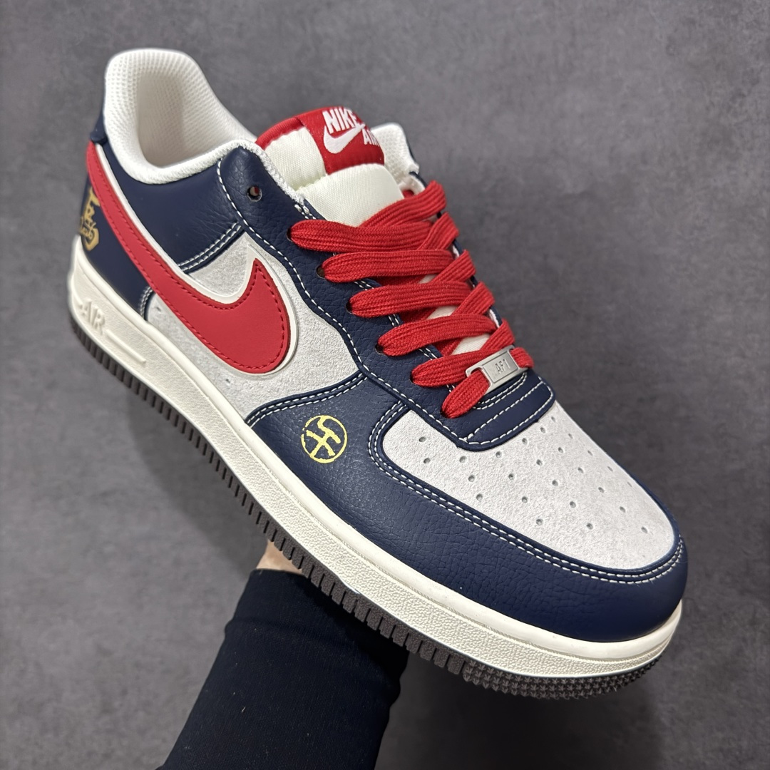 图片[3]-【定制版】Nike Air Force 1\’07 Low 马年限定 藏蓝撞红白 空军一号低帮休闲板鞋  #原楦头原纸板 高端定制鞋盒 原厂鞋底 超高清洁度 细节完美 货号：HT5088-617  尺码：36 36.5 37.5 38 38.5 39 40 40.5 41 42 42.5 43 44 44.5 45-选品中心