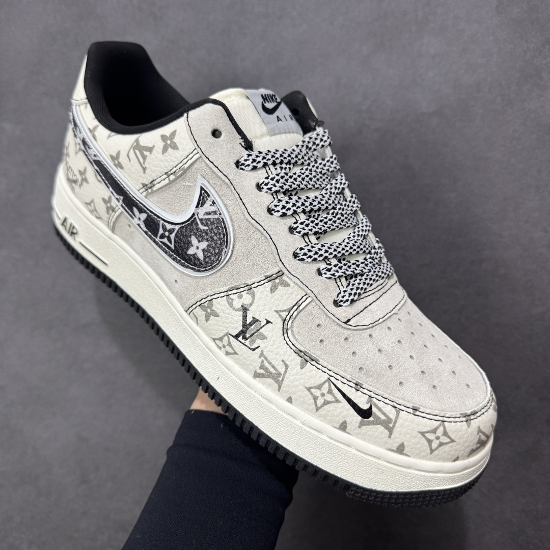 图片[3]-【定制版】Nike Air Force 1\’07 Low 灰白老花 空军一号低帮休闲板鞋  #定制皮料 原厂3D打印 定制鞋盒 原楦原纸板 纯正空军版型 内置全掌气垫 货号：SY1388-030  尺码：36 36.5 37.5 38 38.5 39 40 40.5 41 42 42.5 43 44 44.5 45-选品中心