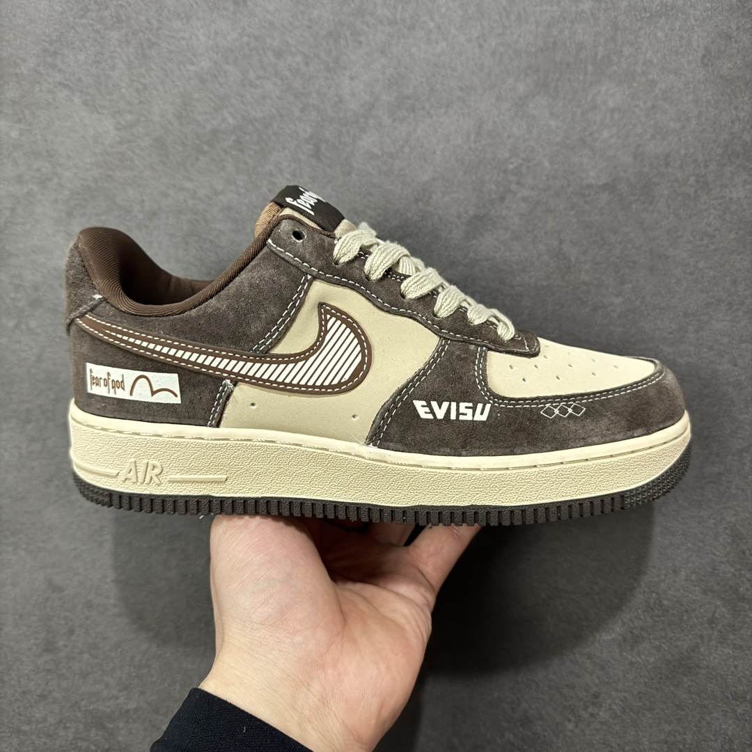 【定制版】Nike Air Force 1\’07 Low 咖棕拼浅卡其 空军一号低帮休闲板鞋  #原楦头原纸板 高端定制鞋盒 原厂鞋底 超高清洁度 细节完美 货号：KL1688-001  尺码：36 36.5 37.5 38 38.5 39 40 40.5 41 42 42.5 43 44 44.5 45-选品中心