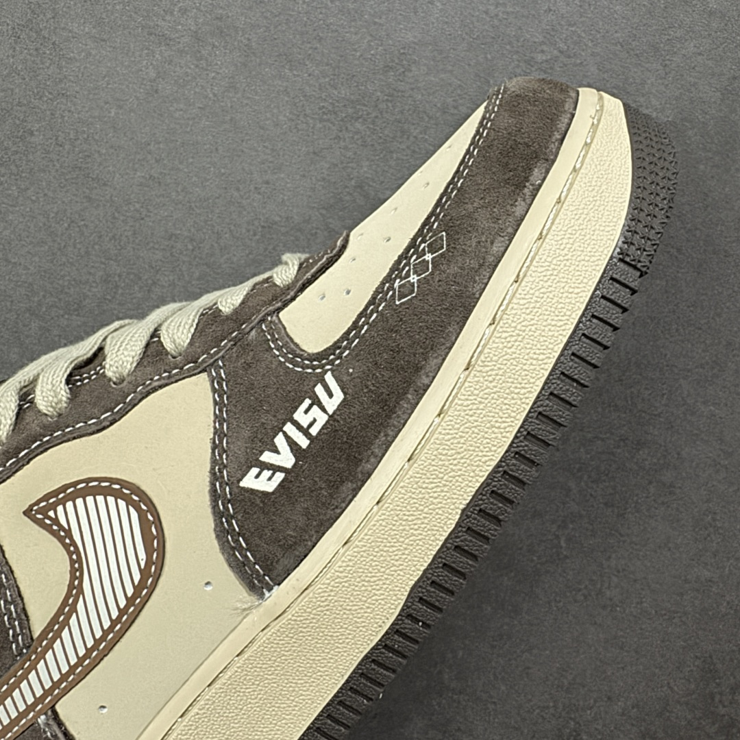图片[5]-【定制版】Nike Air Force 1\’07 Low 咖棕拼浅卡其 空军一号低帮休闲板鞋  #原楦头原纸板 高端定制鞋盒 原厂鞋底 超高清洁度 细节完美 货号：KL1688-001  尺码：36 36.5 37.5 38 38.5 39 40 40.5 41 42 42.5 43 44 44.5 45-选品中心