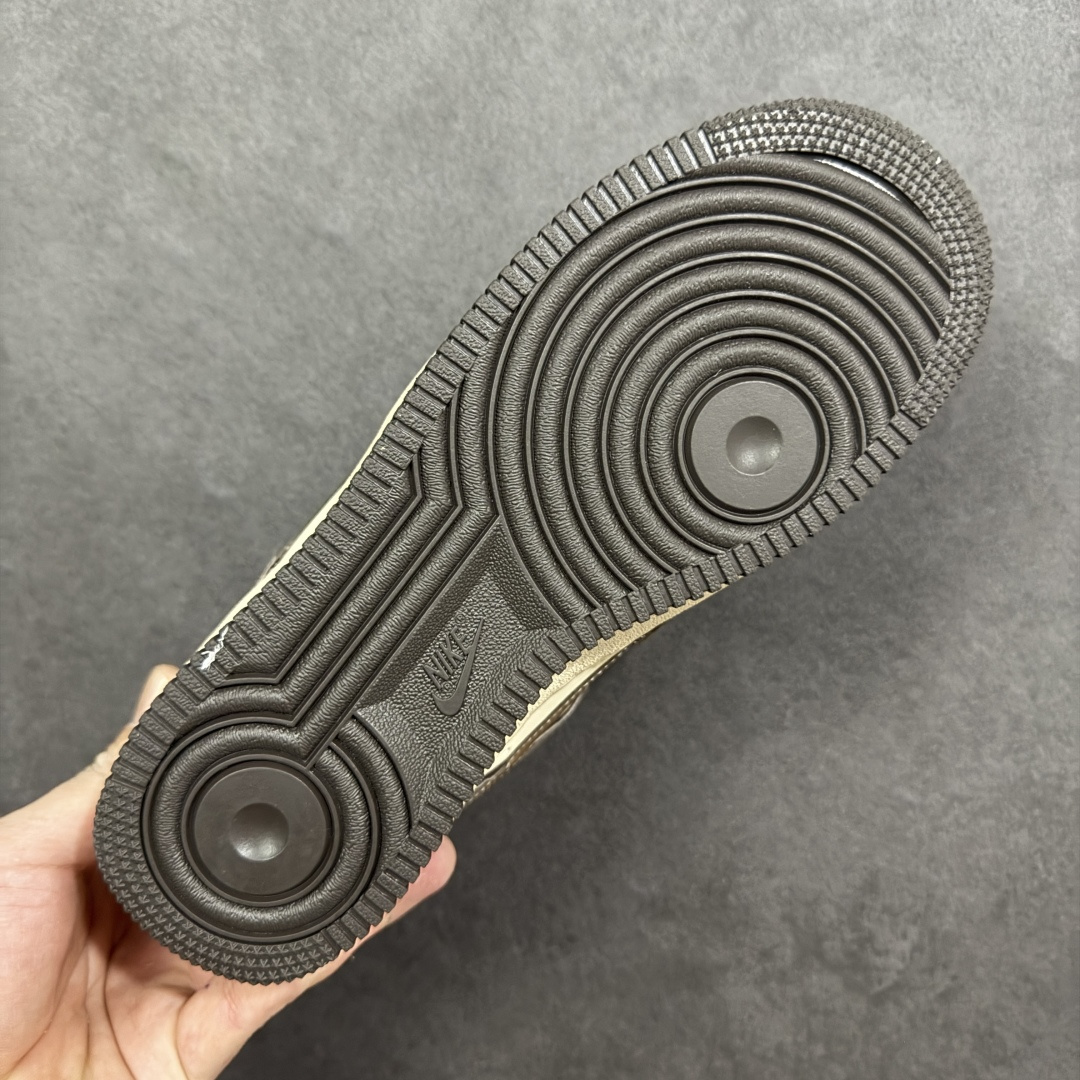 图片[9]-【定制版】Nike Air Force 1\’07 Low 咖棕拼浅卡其 空军一号低帮休闲板鞋  #原楦头原纸板 高端定制鞋盒 原厂鞋底 超高清洁度 细节完美 货号：KL1688-001  尺码：36 36.5 37.5 38 38.5 39 40 40.5 41 42 42.5 43 44 44.5 45-选品中心