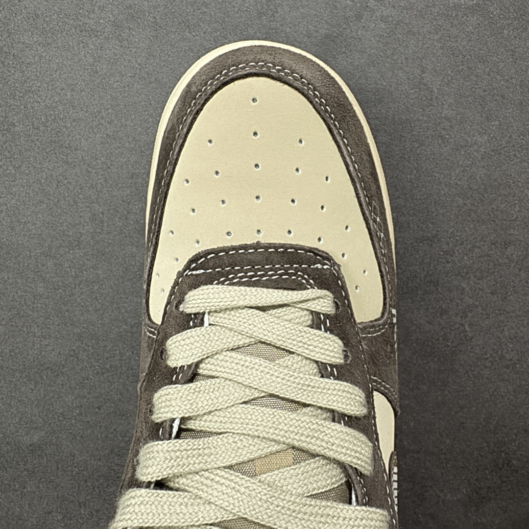 图片[8]-【定制版】Nike Air Force 1\’07 Low 咖棕拼浅卡其 空军一号低帮休闲板鞋  #原楦头原纸板 高端定制鞋盒 原厂鞋底 超高清洁度 细节完美 货号：KL1688-001  尺码：36 36.5 37.5 38 38.5 39 40 40.5 41 42 42.5 43 44 44.5 45-选品中心