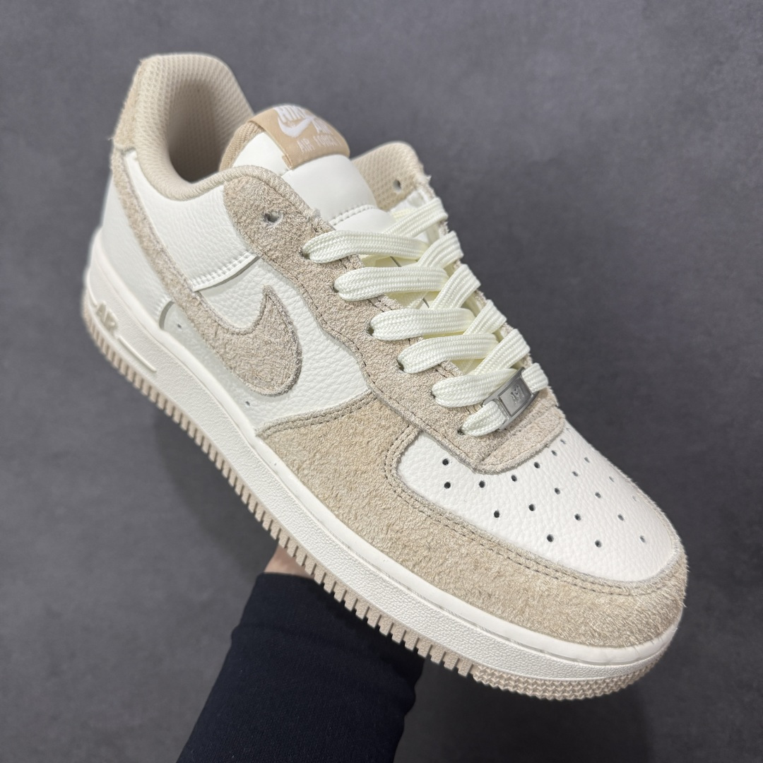 图片[3]-【定制版】NIke Air Force 1 \’07 Low 奶白浅灰 空军一号低帮 运动鞋 休闲鞋 折边针车 工艺难度大 原楦头原纸板 高端定制鞋盒 原厂鞋底 超高清洁度 细节完美 货号：HQ3905-001 尺码：36 36.5 37.5 38 38.5 39 40 40.5 41 42 42.5 43 44 44.5 45 编码：HXSB310320-选品中心