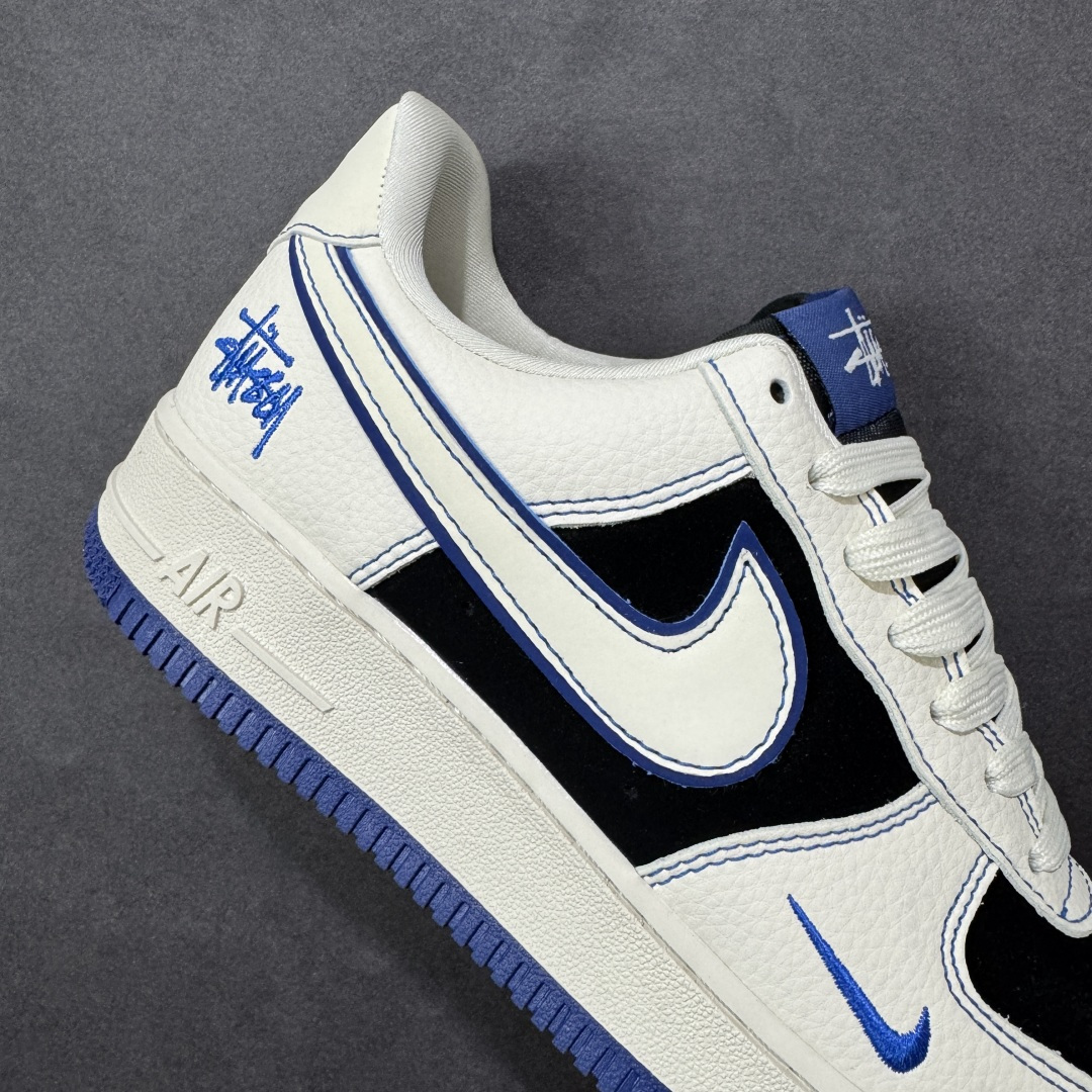 图片[6]-【定制版】Nike Air Force 1\’07 Low 白黑撞宝蓝 空军一号低帮休闲板鞋  #原楦头原纸板 高端定制鞋盒 原厂鞋底 超高清洁度 细节完美 货号：DN1688-811  尺码：36 36.5 37.5 38 38.5 39 40 40.5 41 42 42.5 43 44 44.5 45-选品中心