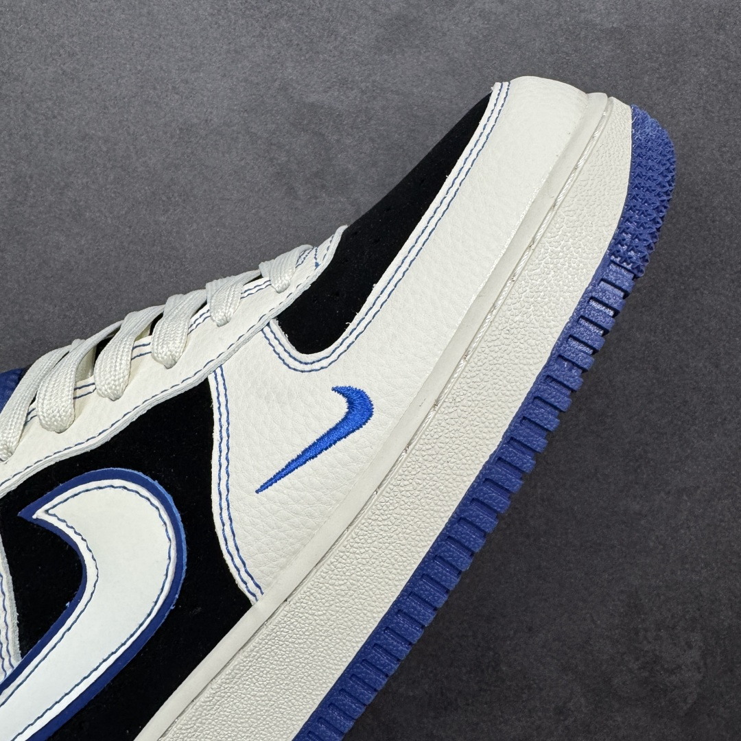 图片[5]-【定制版】Nike Air Force 1\’07 Low 白黑撞宝蓝 空军一号低帮休闲板鞋  #原楦头原纸板 高端定制鞋盒 原厂鞋底 超高清洁度 细节完美 货号：DN1688-811  尺码：36 36.5 37.5 38 38.5 39 40 40.5 41 42 42.5 43 44 44.5 45-选品中心