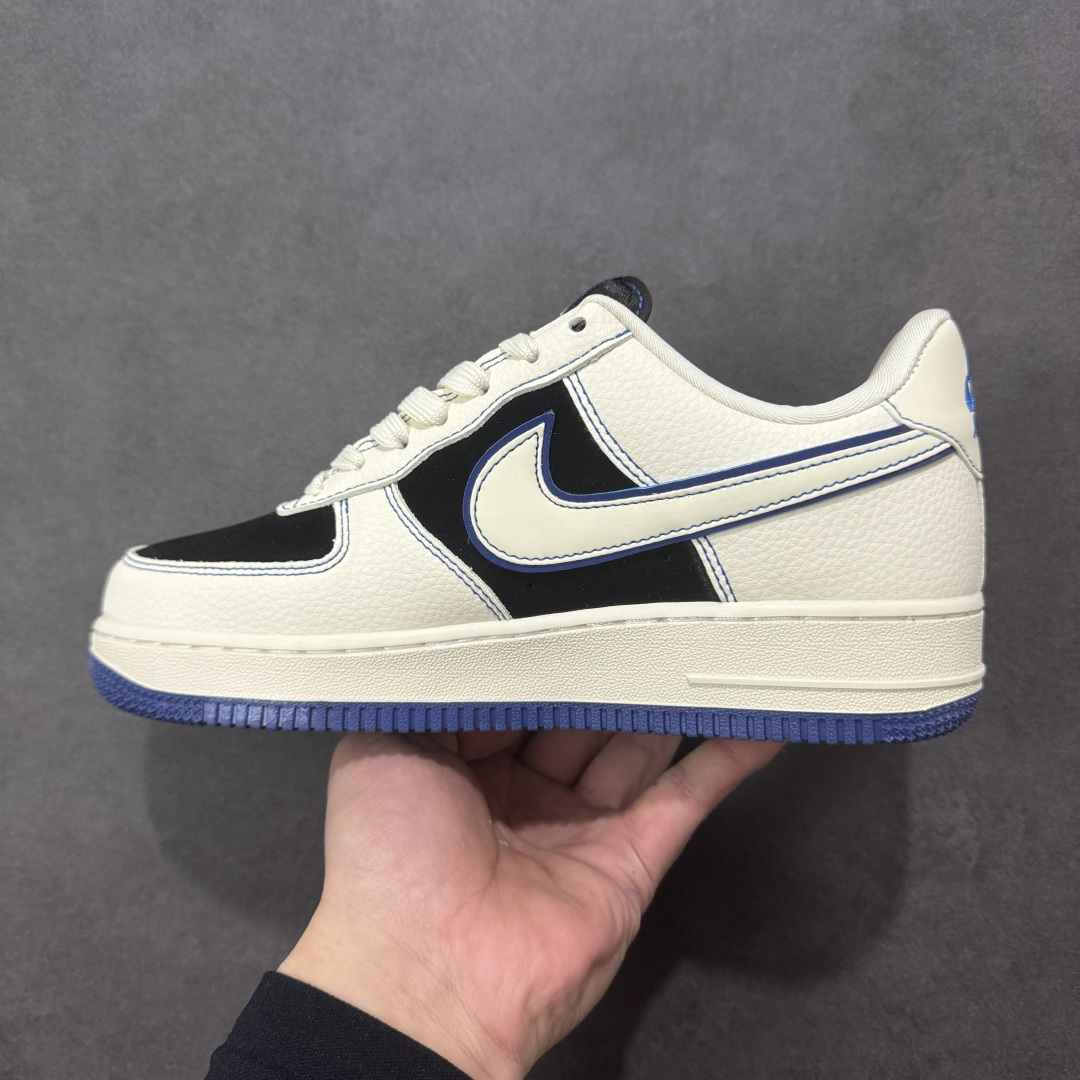 图片[2]-【定制版】Nike Air Force 1\’07 Low 白黑撞宝蓝 空军一号低帮休闲板鞋  #原楦头原纸板 高端定制鞋盒 原厂鞋底 超高清洁度 细节完美 货号：DN1688-811  尺码：36 36.5 37.5 38 38.5 39 40 40.5 41 42 42.5 43 44 44.5 45-选品中心
