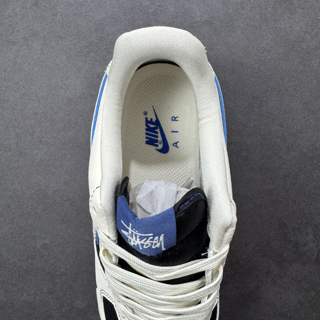 图片[7]-【定制版】Nike Air Force 1\’07 Low 白黑撞宝蓝 空军一号低帮休闲板鞋  #原楦头原纸板 高端定制鞋盒 原厂鞋底 超高清洁度 细节完美 货号：DN1688-811  尺码：36 36.5 37.5 38 38.5 39 40 40.5 41 42 42.5 43 44 44.5 45-选品中心