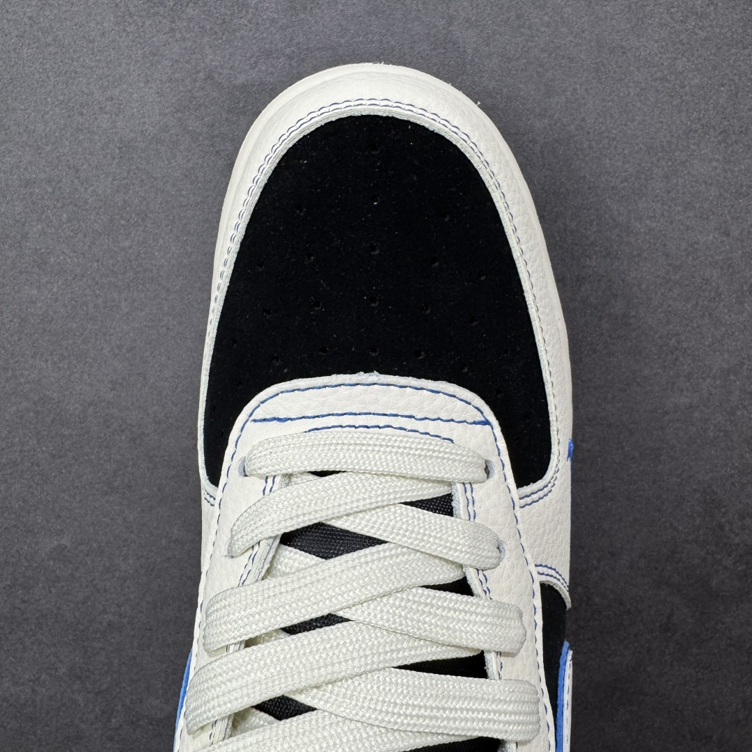 图片[8]-【定制版】Nike Air Force 1\’07 Low 白黑撞宝蓝 空军一号低帮休闲板鞋  #原楦头原纸板 高端定制鞋盒 原厂鞋底 超高清洁度 细节完美 货号：DN1688-811  尺码：36 36.5 37.5 38 38.5 39 40 40.5 41 42 42.5 43 44 44.5 45-选品中心