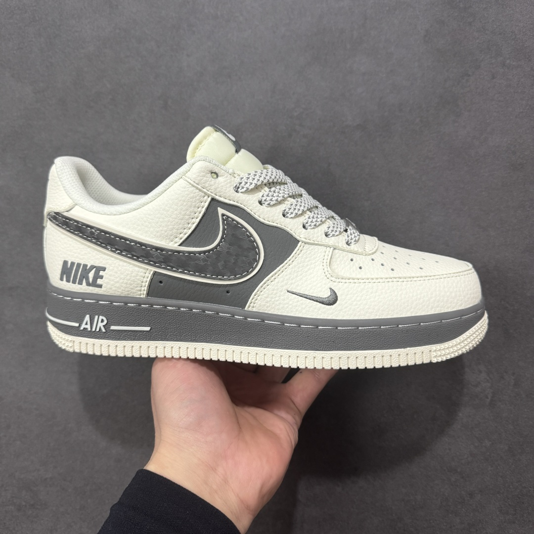 【定制版】Nike Air Force 1\'07 Low 米白拼深灰 空军一号低帮休闲板鞋  #原楦头原纸板 高端定制鞋盒 原厂鞋底 超高清洁度 细节完美 货号：SM6668-107  尺码：36 36.5 37.5 38 38.5 39 40 40.5 41 42 42.5 43 44 44.5 45-选品中心