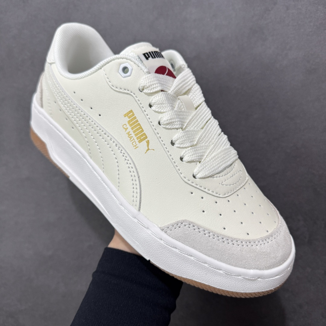 图片[3]-【公司级】PUMA彪马 CA Match Court 休闲经典简约复古 低帮板鞋 设计灵感源自90及00一代的滑板运动文化 简约又不失设计巧思的帅气风格让它轻松驾驭日常休闲或滑板场合 运动兼具匠心 细节彰显品质 衬垫边缘以提供支撑和灵活性 强化鞋头以承受持续的磨损 耐磨性强 稳定性高 抓地更牢 不易打滑 货号：308621-14 尺码：36 37 38 39 40 41 42 43 44 45-选品中心