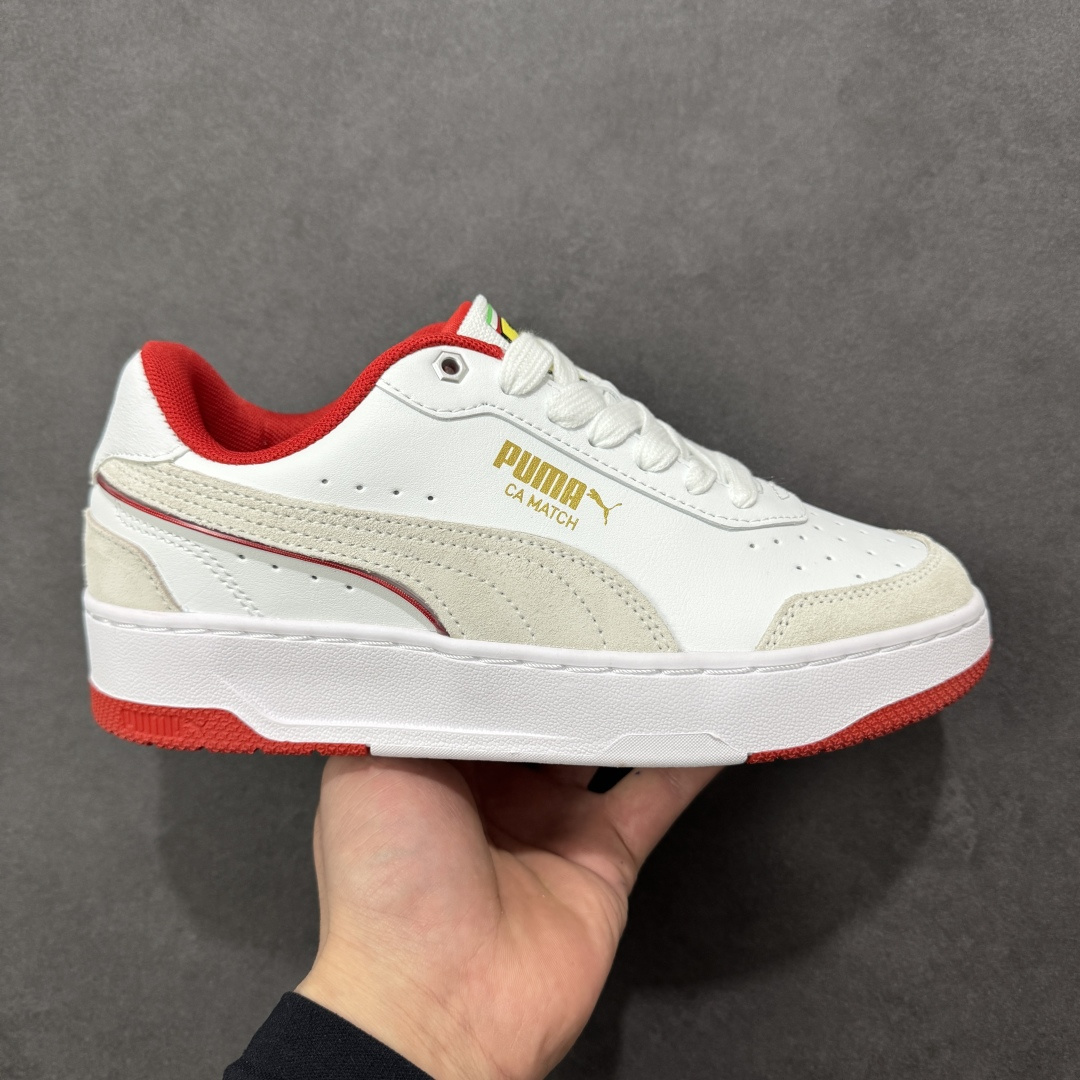 【公司级】PUMA彪马 CA Match Court 休闲经典简约复古 低帮板鞋 设计灵感源自90及00一代的滑板运动文化 简约又不失设计巧思的帅气风格让它轻松驾驭日常休闲或滑板场合 运动兼具匠心 细节彰显品质 衬垫边缘以提供支撑和灵活性 强化鞋头以承受持续的磨损 耐磨性强 稳定性高 抓地更牢 不易打滑 货号：308621-03 尺码：36 37 38 39 40 41 42 43 44 45-选品中心