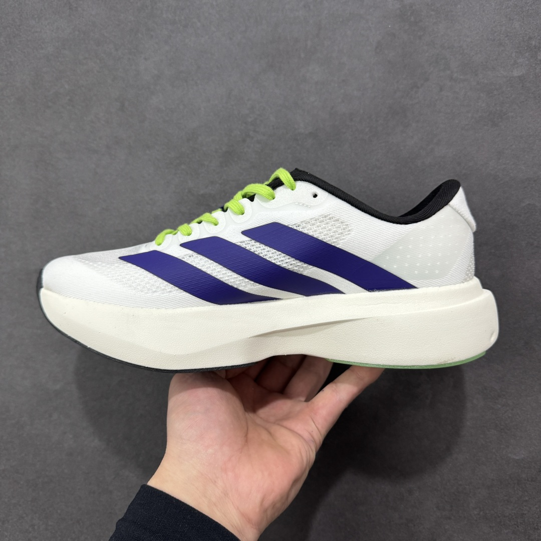 图片[2]-【HD版本】Ad Adizero Evo SL M 阿迪超轻透气缓震跑鞋  以令人难以置信的138克重量，刷新了跑鞋轻量化的记录，阿迪在材料科学和工艺技术上的深厚积累。  全新鞋款采用Lightweight Upper材料，让穿着者几乎能够体验到一种\”裸足\”的感觉 货号：JS4495  尺码：36 36.5 37.5 38 38.5 39 40 40.5 41 42 42.5 43 44 45 46-选品中心