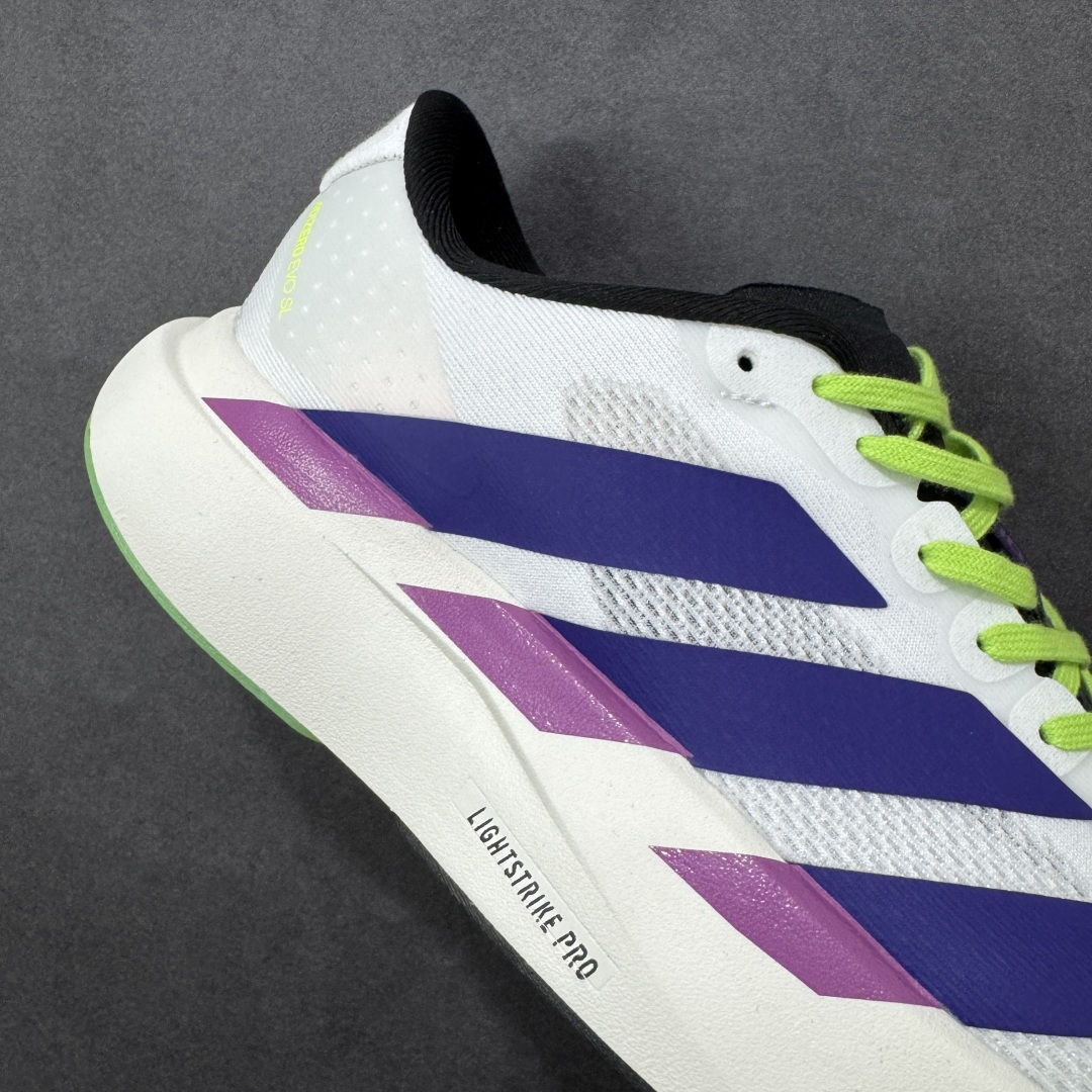 图片[6]-【HD版本】Ad Adizero Evo SL M 阿迪超轻透气缓震跑鞋  以令人难以置信的138克重量，刷新了跑鞋轻量化的记录，阿迪在材料科学和工艺技术上的深厚积累。  全新鞋款采用Lightweight Upper材料，让穿着者几乎能够体验到一种\”裸足\”的感觉 货号：JS4495  尺码：36 36.5 37.5 38 38.5 39 40 40.5 41 42 42.5 43 44 45 46-选品中心