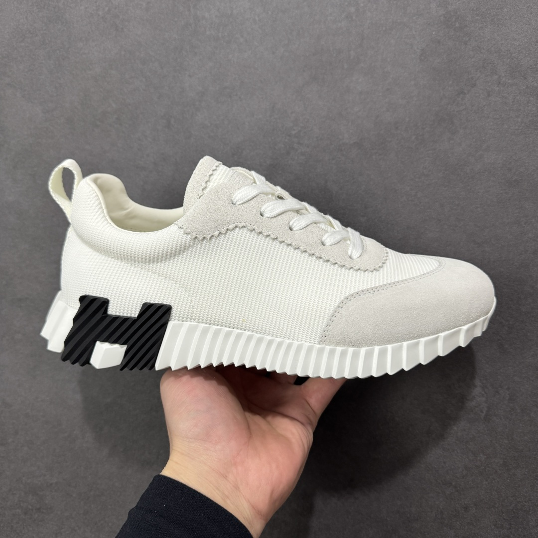 【广东纯原版】Hermes 爱马仕 Bouncing 老钱风 皮面款 低帮休闲鞋 海淘代购同渠道品质 高端零售 外贸充正专供 原版购入开发 ZP级全套包装 完美楦型 正确卡色 大底 质感媲美原版 细节与原版一致 请注意区分市面通货材 尺码：39 40 41 42 43 44 45 编码：TLB410420-选品中心