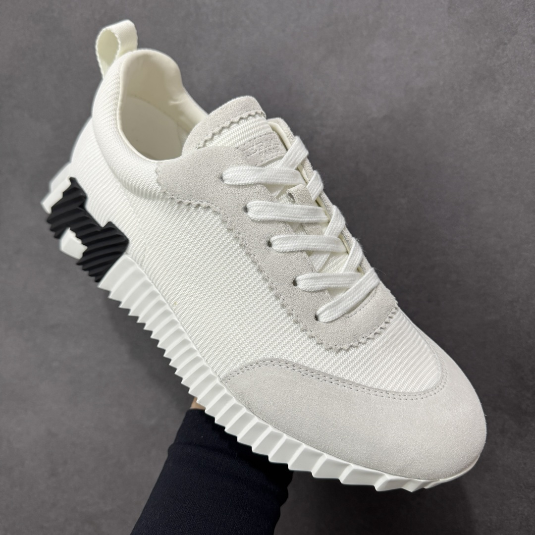 图片[3]-【广东纯原版】Hermes 爱马仕 Bouncing 老钱风 皮面款 低帮休闲鞋 海淘代购同渠道品质 高端零售 外贸充正专供 原版购入开发 ZP级全套包装 完美楦型 正确卡色 大底 质感媲美原版 细节与原版一致 请注意区分市面通货材 尺码：39 40 41 42 43 44 45 编码：TLB410420-选品中心