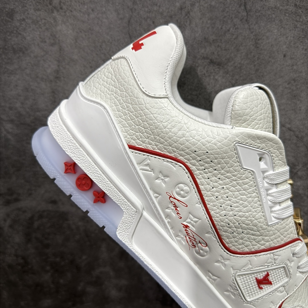 图片[7]-【XC版本】Louis Vuitton LV Trainer系列 新配色入库上架 邮轮限定白红 市场货一堆的东西没必要做文案吹嘘 实拍如图 所见即所得 细节细揣摩 让你感受真正的好货 尺码： 39 40 41 42 43 44 45 46-选品中心