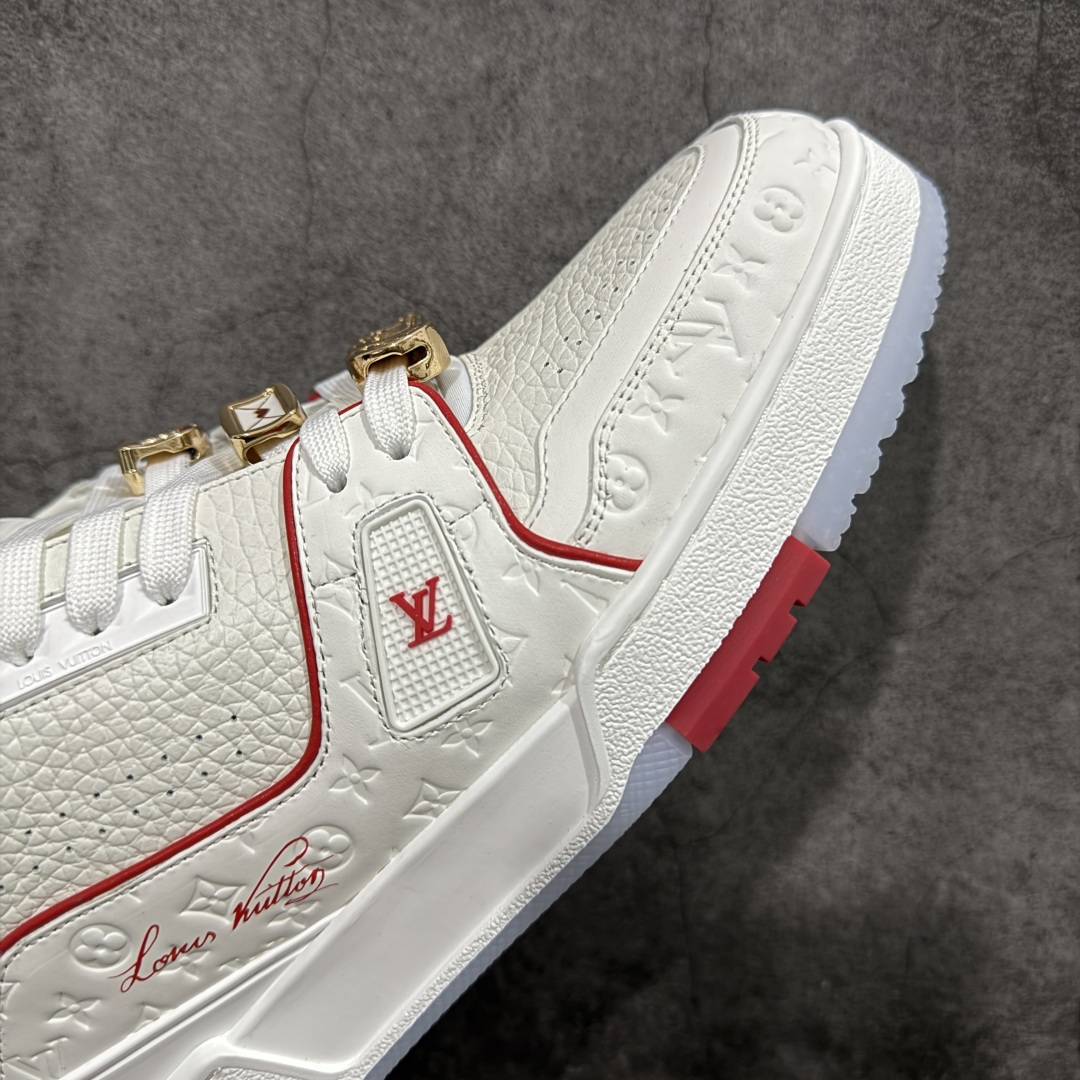 图片[6]-【XC版本】Louis Vuitton LV Trainer系列 新配色入库上架 邮轮限定白红 市场货一堆的东西没必要做文案吹嘘 实拍如图 所见即所得 细节细揣摩 让你感受真正的好货 尺码： 39 40 41 42 43 44 45 46-选品中心