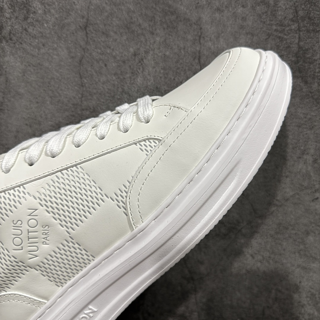 图片[6]-【广东纯原版】LOUIS VUITTON Beverly Hills 牛皮革 圆头系带 低帮 板鞋 男款 配件抽屉礼盒 盒中盒 防尘布袋 身份卡 小票 塑造优雅鞋面橡胶外底厚实而不失轻盈，其上点缀路易威登标识压纹。加衬内底和科技内衬再度升级舒适体验。意大利进口小牛皮内里高档舒适， 小牛真皮内里贴附PU超软脚感乳胶鞋垫 尺码：39 40 41 42 43 44 45-选品中心