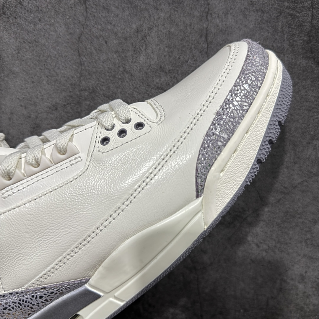 图片[6]-【OG纯原】Air Jordan 3 Retro AJ3 “Sai\”白灰色 CK9246-100   国内一线大厂OG出品 匠心打造 原厂皮料原厂数据 全新纸板 模具打造 外贸 平台高端零售专供品质 品质毋庸置疑 一眼正品既视感 细节均已解码 尺码：36 36.5 37.5 38 38.5 39 40 40.5 41 42 42.5 43 44 44.5-选品中心