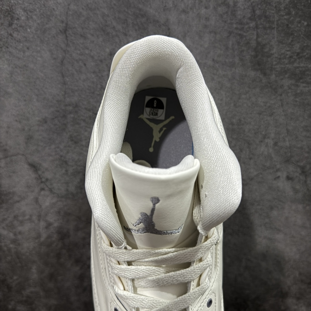 图片[8]-【OG纯原】Air Jordan 3 Retro AJ3 “Sai\”白灰色 CK9246-100   国内一线大厂OG出品 匠心打造 原厂皮料原厂数据 全新纸板 模具打造 外贸 平台高端零售专供品质 品质毋庸置疑 一眼正品既视感 细节均已解码 尺码：36 36.5 37.5 38 38.5 39 40 40.5 41 42 42.5 43 44 44.5-选品中心