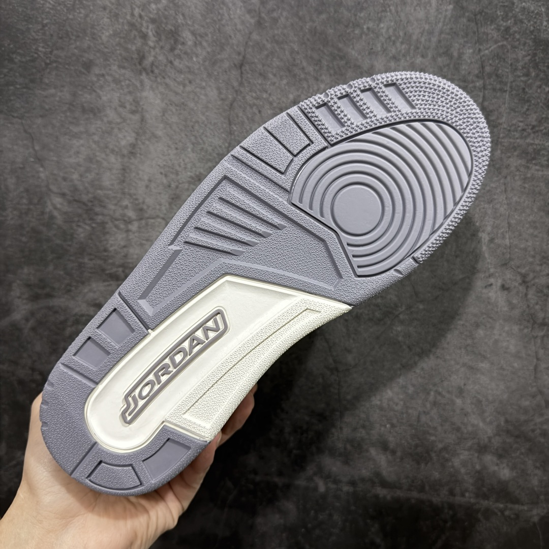 图片[9]-【OG纯原】Air Jordan 3 Retro AJ3 “Sai\”白灰色 CK9246-100   国内一线大厂OG出品 匠心打造 原厂皮料原厂数据 全新纸板 模具打造 外贸 平台高端零售专供品质 品质毋庸置疑 一眼正品既视感 细节均已解码 尺码：36 36.5 37.5 38 38.5 39 40 40.5 41 42 42.5 43 44 44.5-选品中心