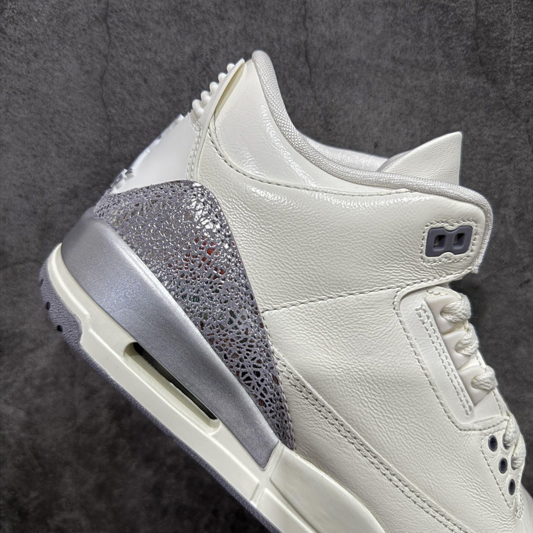 图片[7]-【OG纯原】Air Jordan 3 Retro AJ3 “Sai\”白灰色 CK9246-100   国内一线大厂OG出品 匠心打造 原厂皮料原厂数据 全新纸板 模具打造 外贸 平台高端零售专供品质 品质毋庸置疑 一眼正品既视感 细节均已解码 尺码：36 36.5 37.5 38 38.5 39 40 40.5 41 42 42.5 43 44 44.5-选品中心