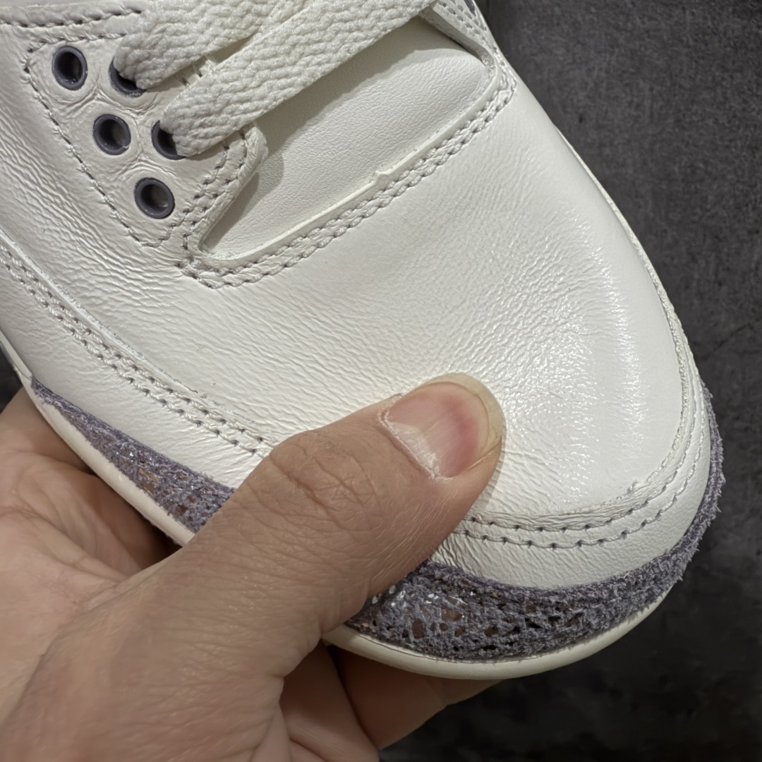 图片[5]-【OG纯原】Air Jordan 3 Retro AJ3 “Sai\”白灰色 CK9246-100   国内一线大厂OG出品 匠心打造 原厂皮料原厂数据 全新纸板 模具打造 外贸 平台高端零售专供品质 品质毋庸置疑 一眼正品既视感 细节均已解码 尺码：36 36.5 37.5 38 38.5 39 40 40.5 41 42 42.5 43 44 44.5-选品中心