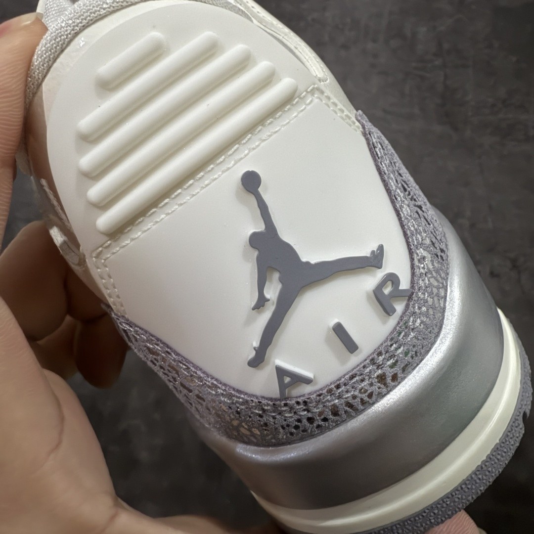 图片[2]-【OG纯原】Air Jordan 3 Retro AJ3 “Sai\”白灰色 CK9246-100   国内一线大厂OG出品 匠心打造 原厂皮料原厂数据 全新纸板 模具打造 外贸 平台高端零售专供品质 品质毋庸置疑 一眼正品既视感 细节均已解码 尺码：36 36.5 37.5 38 38.5 39 40 40.5 41 42 42.5 43 44 44.5-选品中心