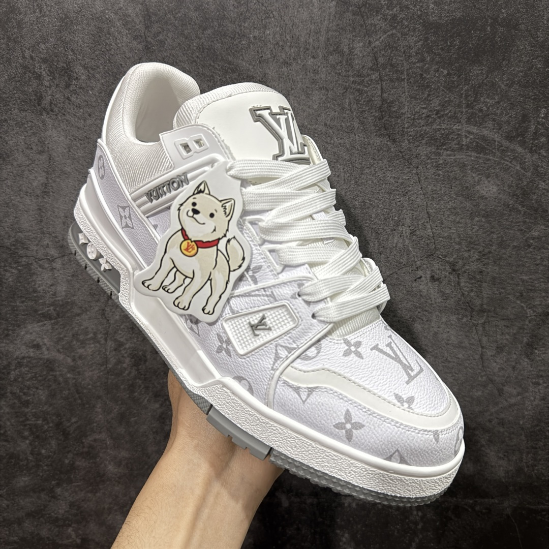 图片[3]-【XC版本】Louis Vuitton LV Trainer系列 新配色入库上架 市场货一堆的东西没必要做文案吹嘘 实拍如图 所见即所得 细节细揣摩 让你感受真正的好货 尺码： 39 40 41 42 43 44 45 46-选品中心