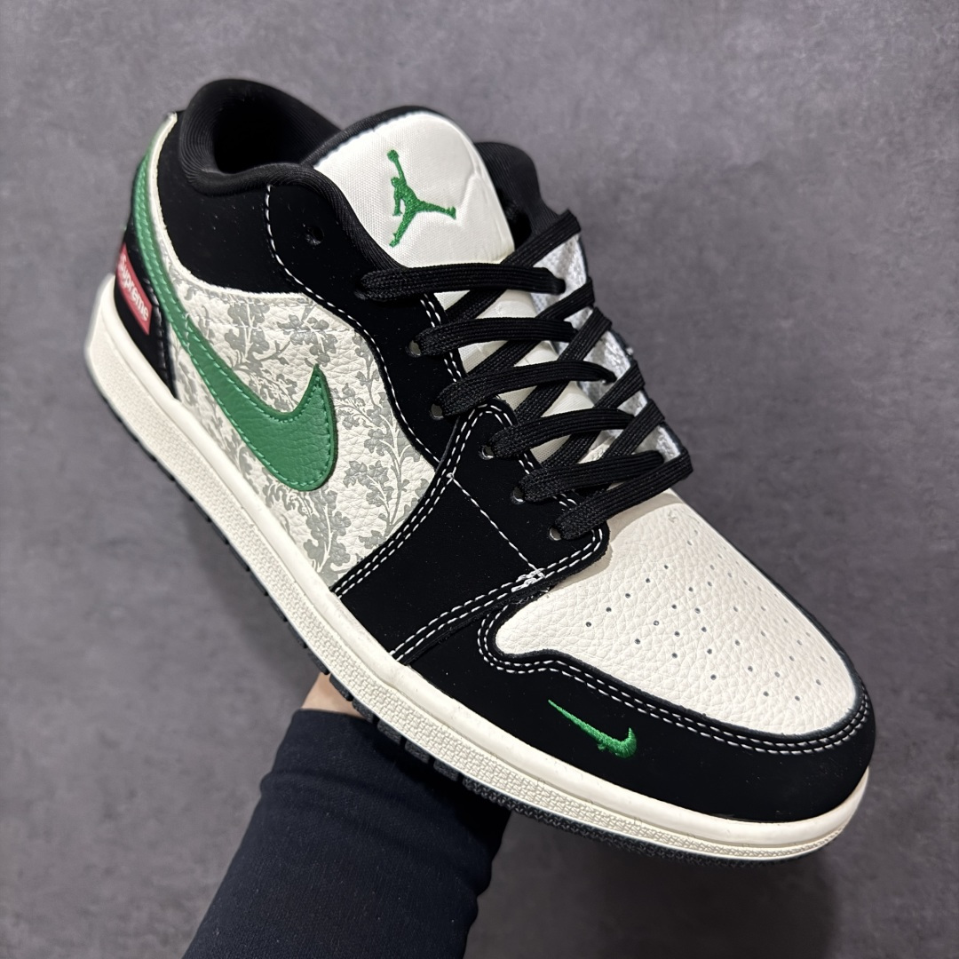 图片[3]-【定制版】Air Jordan 1 Low AJ1 乔1 SUP联名 高端定制 低帮复古篮球鞋  #定制皮料 原厂3D打印 定制鞋盒 原楦原纸板 纯正空军版型 内置全掌气垫 货号：QJ1988-010  尺码：36 36.5 37.5 38 38.5 39 40 40.5 41 42 42.5 43 44 44.5 45-选品中心