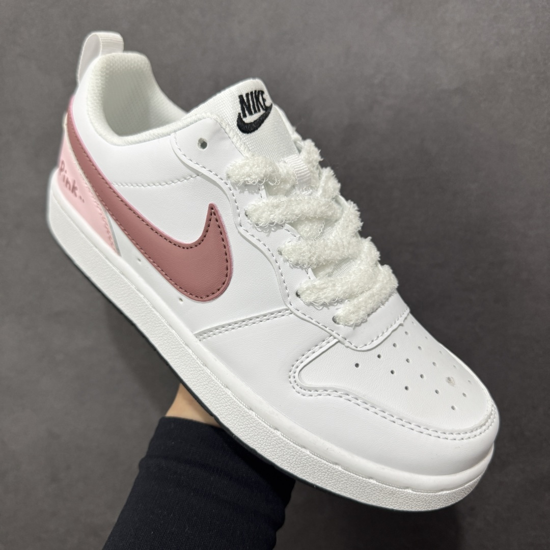 图片[3]-【公司级】Nike Court Borough V 蝴蝶结GS 白粉 货号：DV5456-104 尺码：35-40-选品中心