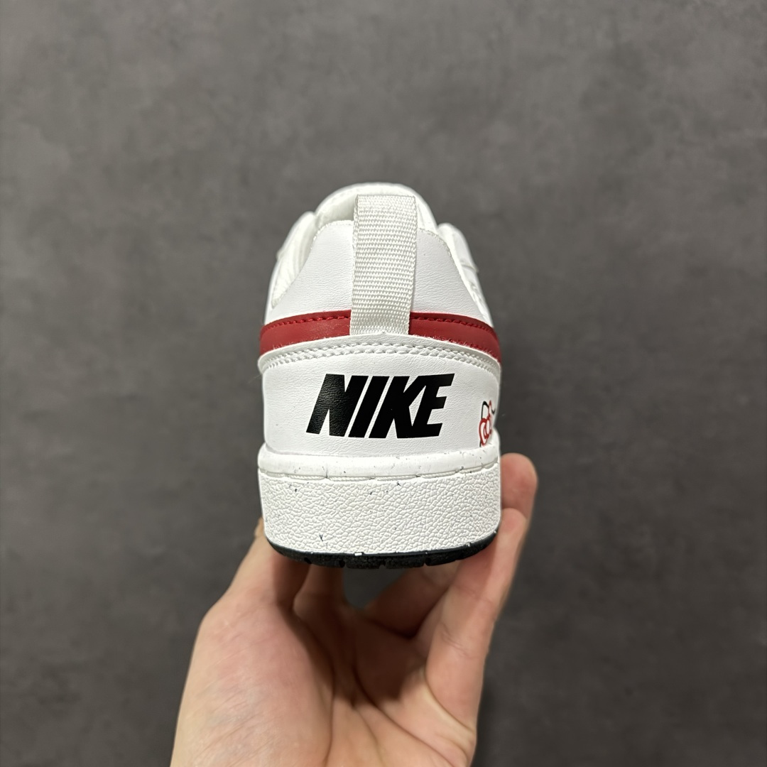 图片[4]-【公司级】Nike Court Borough V 蝴蝶结GS 白红 货号：DV5456-104 尺码：35-40-选品中心