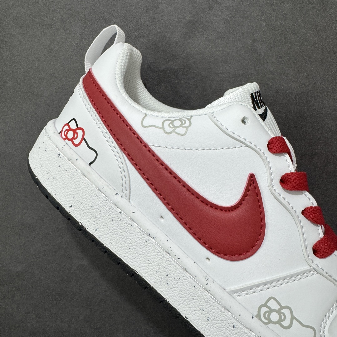 图片[6]-【公司级】Nike Court Borough V 蝴蝶结GS 白红 货号：DV5456-104 尺码：35-40-选品中心