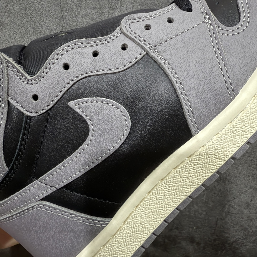 图片[4]-【XP版本】Air Jordan 1 Hi \’85 “Reverse Shadow” 舒适复古 防滑耐磨 高帮 复古篮球鞋 男女同款 灰黑色 反转影子灰2.0版 HV6674-020 国内一线头部知名大厂出品 知名厂牌同源 原鞋原楦头纸板开发 极致一眼正品既视感 原厂皮料打造 整体楦型 正确鞋垫 中底拉帮 飞翼3D高频深度立体 等各方细节做工完美呈现 最大限度还原公司正品 实拍如图所示 所见即所得 尺码：40 40.5 41 42 42.5 43 44 44.5 45 46 47.5-选品中心