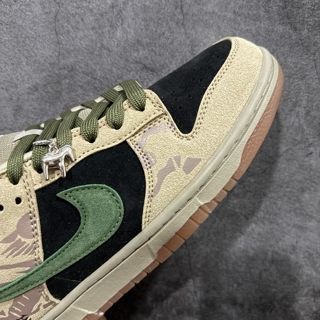 图片[6]-【定制版】Nike SB Dunk Low 卡其黑绿勾 低帮休闲板鞋 HJ0367-200  定制鞋盒 超高清洁度 皮料切割干净无任何毛边 细节完美   尺码：36 36.5 37.5 38 38.5 39 40 40.5 41 42 42.5 43 44 44.5 45-选品中心
