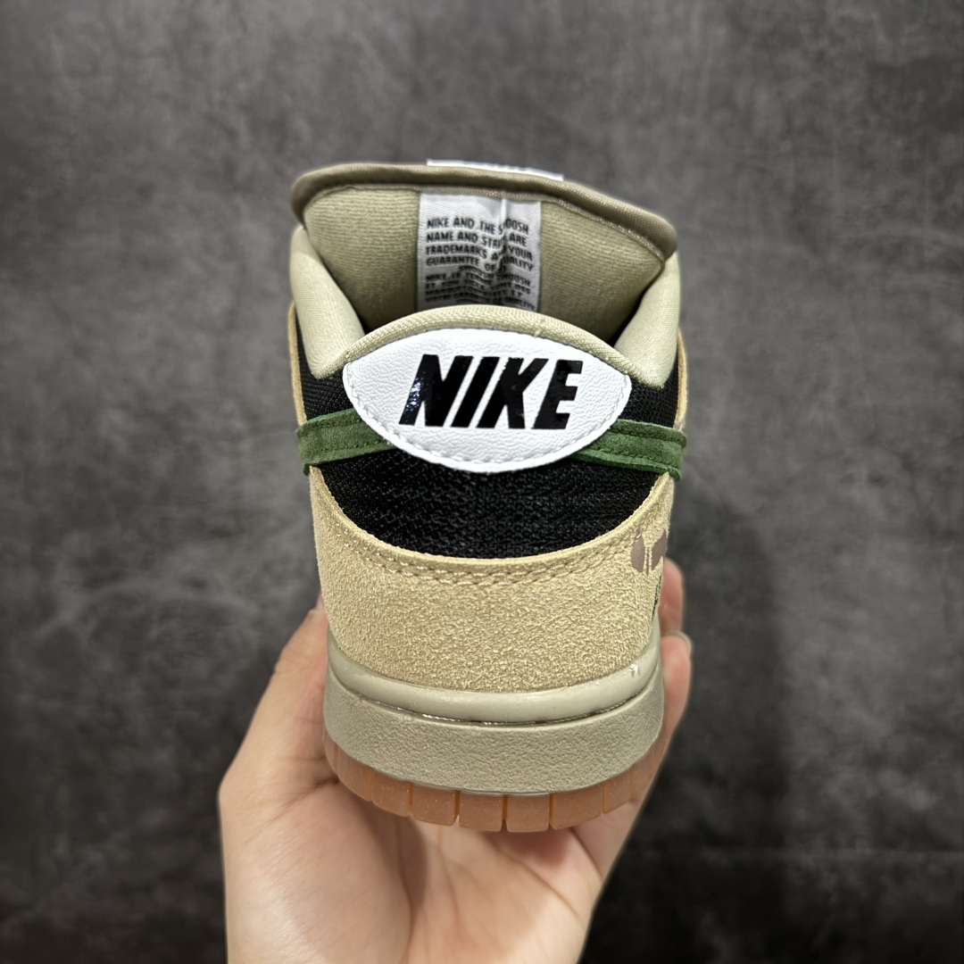 图片[4]-【定制版】Nike SB Dunk Low 卡其黑绿勾 低帮休闲板鞋 HJ0367-200  定制鞋盒 超高清洁度 皮料切割干净无任何毛边 细节完美   尺码：36 36.5 37.5 38 38.5 39 40 40.5 41 42 42.5 43 44 44.5 45-选品中心