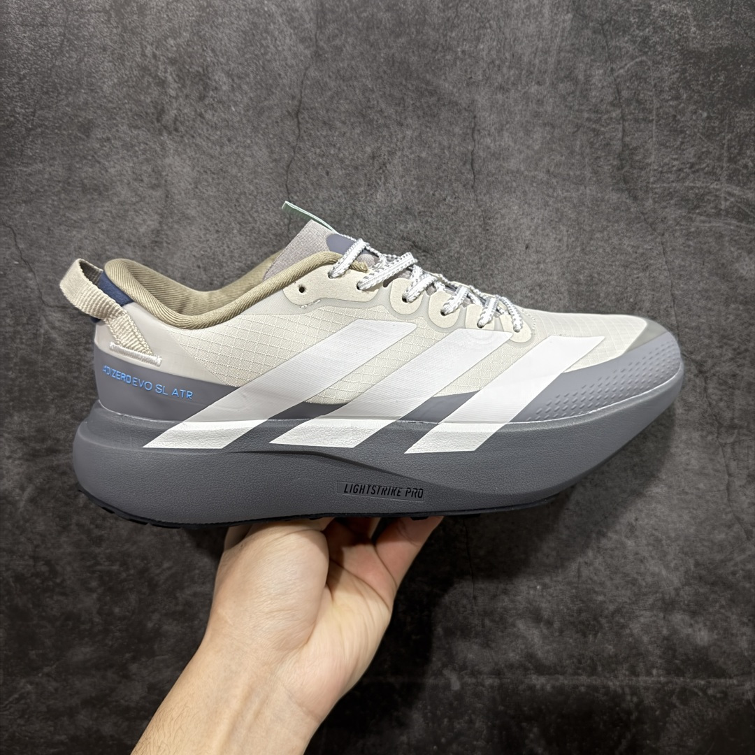 【HD纯原】阿迪达斯adidas Adizero Evo SL ATR 舒适贴合防水跑步鞋 男女同款 货号：KK0309 尺码：36 36.5 37.5 38 38.5 39 40 40.5 41 42 42.5 43 44 45 46-选品中心