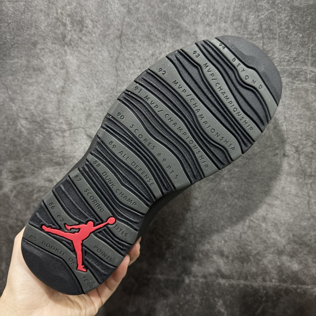 图片[9]-【GX版本】Jordan Air Jordan AJ 10 Retro OG Steel 黑灰色 纯原生产线出品 原楦数据打造 正确鞋型 正确进口头层皮料 原装鞋盒 缓震鞋垫 完美后跟飞人刺绣 清洁度拉满 货号：HJ6779-001 尺码：40 40.5 41 42 42.5 43 44 44.5 45 46 47.5 48.5-选品中心