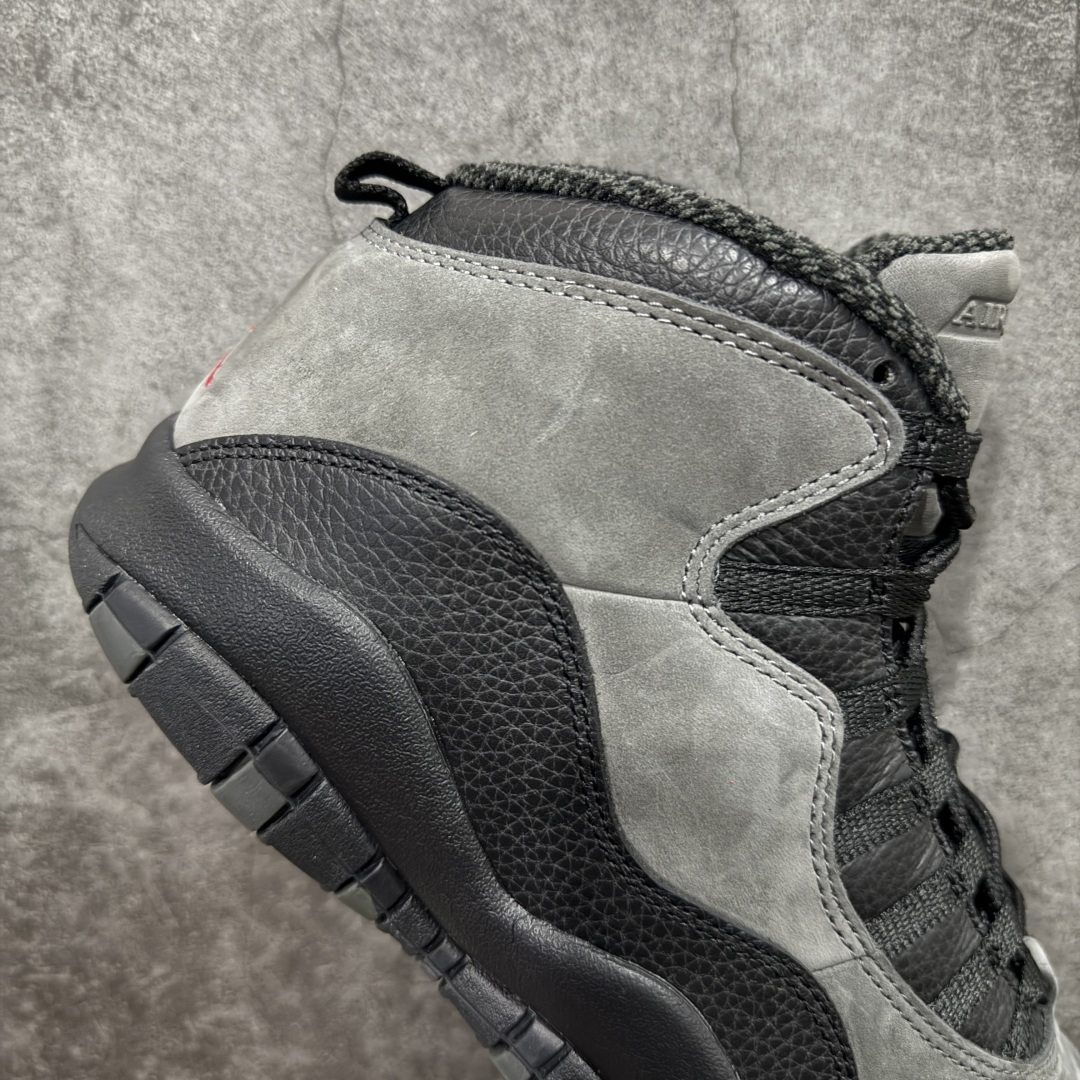 图片[7]-【GX版本】Jordan Air Jordan AJ 10 Retro OG Steel 黑灰色 纯原生产线出品 原楦数据打造 正确鞋型 正确进口头层皮料 原装鞋盒 缓震鞋垫 完美后跟飞人刺绣 清洁度拉满 货号：HJ6779-001 尺码：40 40.5 41 42 42.5 43 44 44.5 45 46 47.5 48.5-选品中心