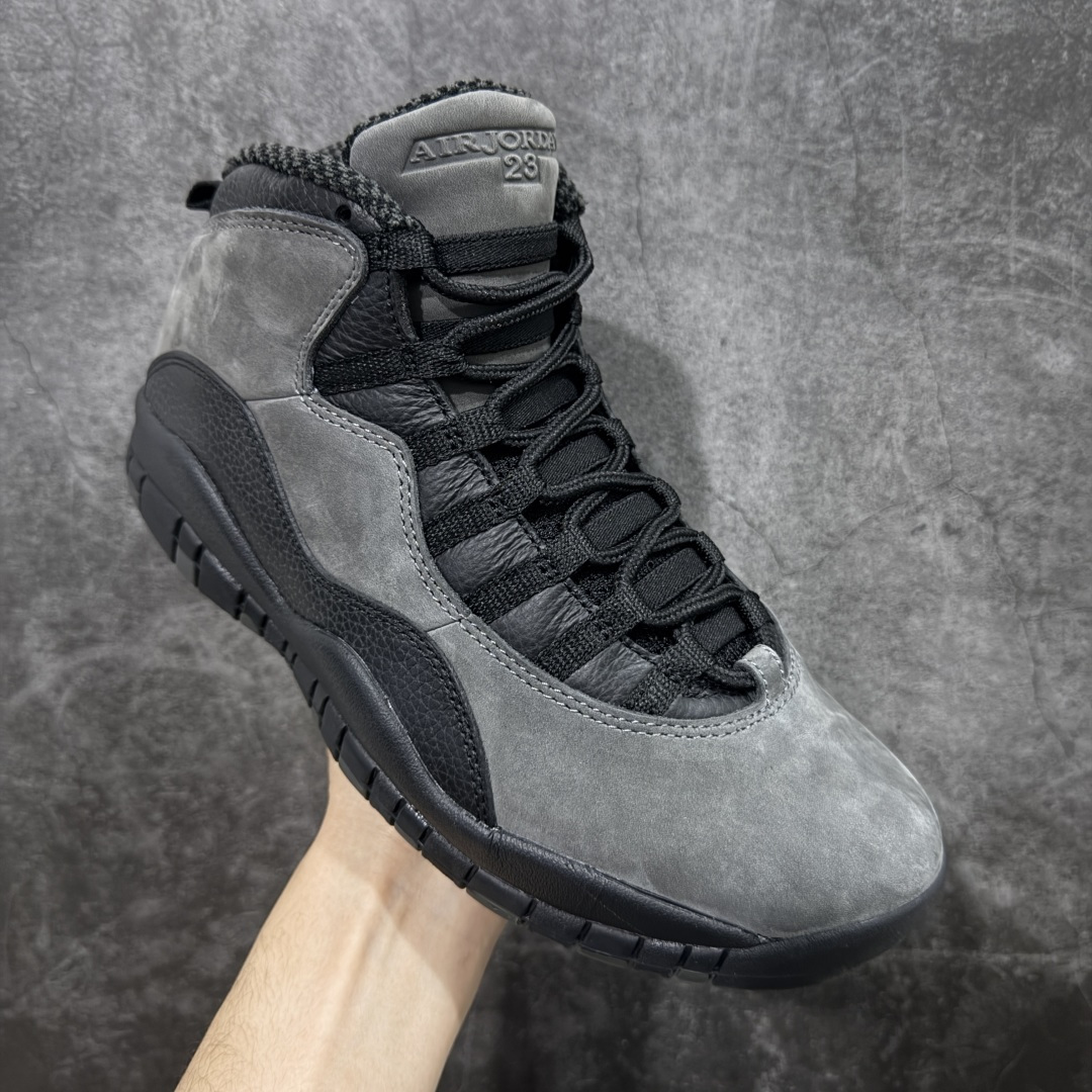 图片[3]-【GX版本】Jordan Air Jordan AJ 10 Retro OG Steel 黑灰色 纯原生产线出品 原楦数据打造 正确鞋型 正确进口头层皮料 原装鞋盒 缓震鞋垫 完美后跟飞人刺绣 清洁度拉满 货号：HJ6779-001 尺码：40 40.5 41 42 42.5 43 44 44.5 45 46 47.5 48.5-选品中心