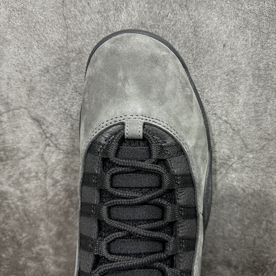 图片[5]-【GX版本】Jordan Air Jordan AJ 10 Retro OG Steel 黑灰色 纯原生产线出品 原楦数据打造 正确鞋型 正确进口头层皮料 原装鞋盒 缓震鞋垫 完美后跟飞人刺绣 清洁度拉满 货号：HJ6779-001 尺码：40 40.5 41 42 42.5 43 44 44.5 45 46 47.5 48.5-选品中心