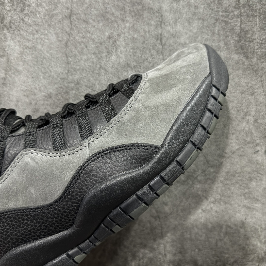 图片[6]-【GX版本】Jordan Air Jordan AJ 10 Retro OG Steel 黑灰色 纯原生产线出品 原楦数据打造 正确鞋型 正确进口头层皮料 原装鞋盒 缓震鞋垫 完美后跟飞人刺绣 清洁度拉满 货号：HJ6779-001 尺码：40 40.5 41 42 42.5 43 44 44.5 45 46 47.5 48.5-选品中心