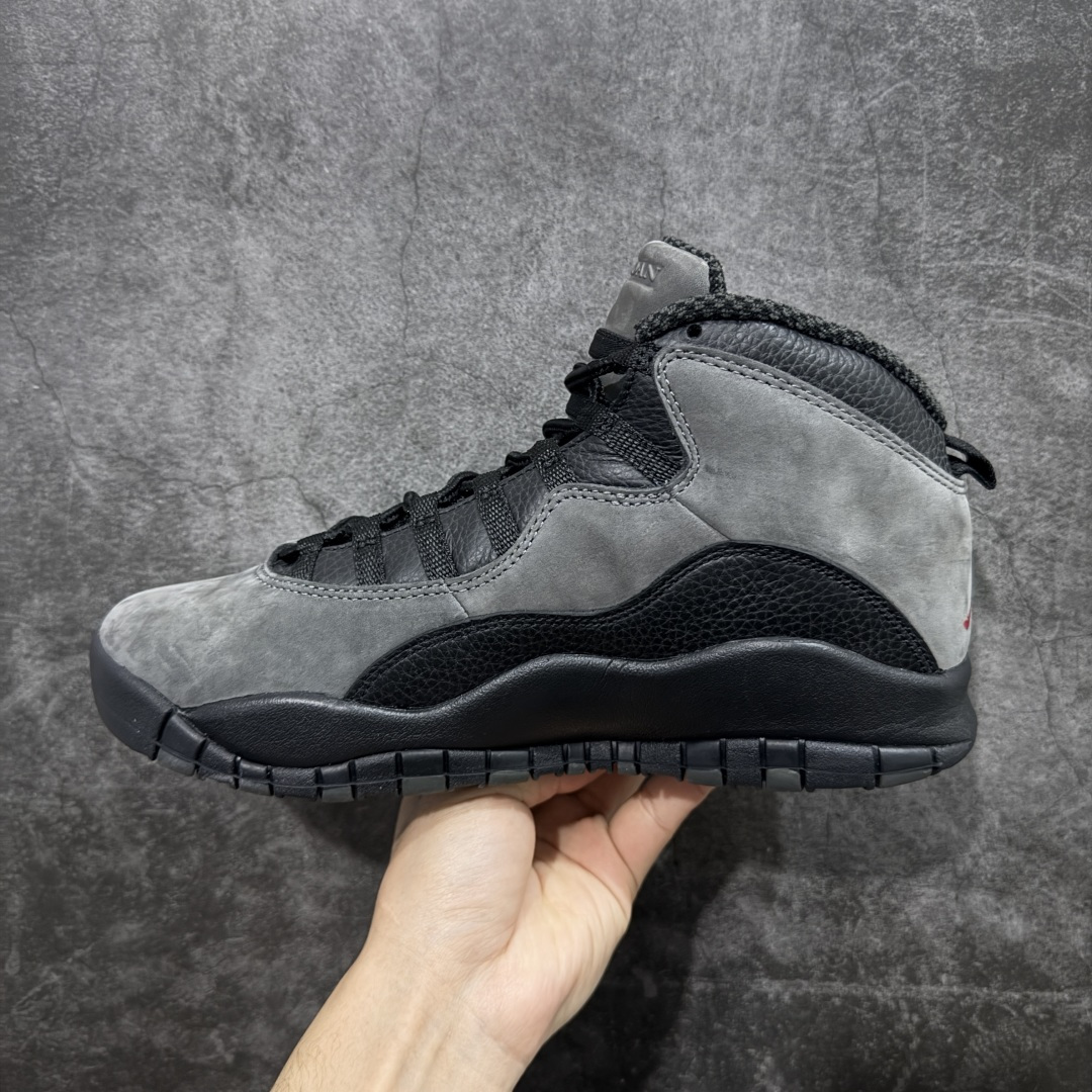 图片[2]-【GX版本】Jordan Air Jordan AJ 10 Retro OG Steel 黑灰色 纯原生产线出品 原楦数据打造 正确鞋型 正确进口头层皮料 原装鞋盒 缓震鞋垫 完美后跟飞人刺绣 清洁度拉满 货号：HJ6779-001 尺码：40 40.5 41 42 42.5 43 44 44.5 45 46 47.5 48.5-选品中心