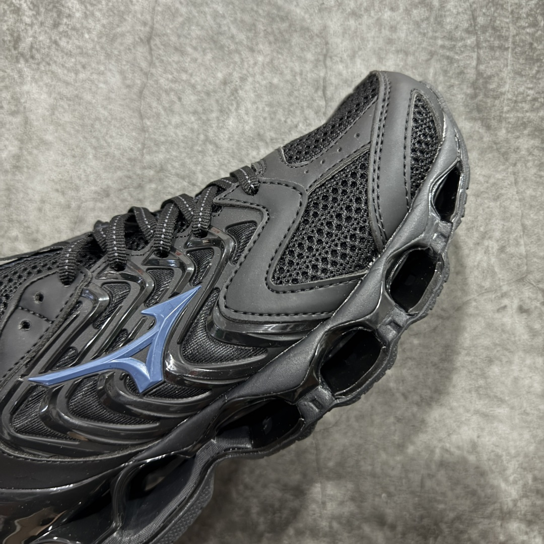 图片[6]-【纯原版】Mizuno 美津侬 WAVE PROPHECY 14S 复古时尚休闲舒适运动跑步鞋 美津浓WAVE机械缓震 可以说是机械缓震跑鞋科技的翘楚有着非凡的适应性，有着充分而持久的缓震能力和轻量化设计，是一双可以陪伴我们日常训练甚至是半马比赛的跑鞋，无论是“跑步初哥”还是“精英老鸟”，只要不是比较夸张的大体重人群，都可以穿着WAVE RIDER 来跑步。如果你不知道跑步穿什么鞋，不知道给别人推荐什么鞋，那么选“美津浓 ” 尺码：36-45-选品中心