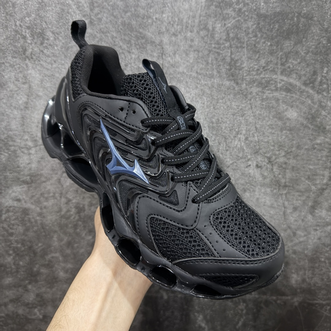 图片[3]-【纯原版】Mizuno 美津侬 WAVE PROPHECY 14S 复古时尚休闲舒适运动跑步鞋 美津浓WAVE机械缓震 可以说是机械缓震跑鞋科技的翘楚有着非凡的适应性，有着充分而持久的缓震能力和轻量化设计，是一双可以陪伴我们日常训练甚至是半马比赛的跑鞋，无论是“跑步初哥”还是“精英老鸟”，只要不是比较夸张的大体重人群，都可以穿着WAVE RIDER 来跑步。如果你不知道跑步穿什么鞋，不知道给别人推荐什么鞋，那么选“美津浓 ” 尺码：36-45-选品中心