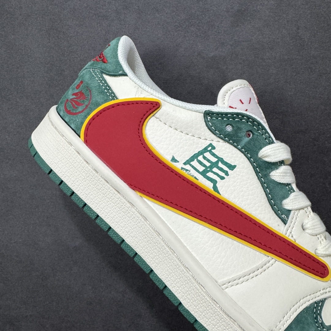 图片[6]-【定制版】Jordan 1 Low 马年限定 倒勾低帮休闲版本 原厂全头层皮 大厂纯原品质出货 纯正版型 定制鞋盒 皮料切割干净无任何毛边 细节完美 超高清洁度 货号：SD6868-119 尺码：36 36.5 37.5 38 38.5 39 40 40.5 41 42 42.5 43 44 44.5 45-选品中心