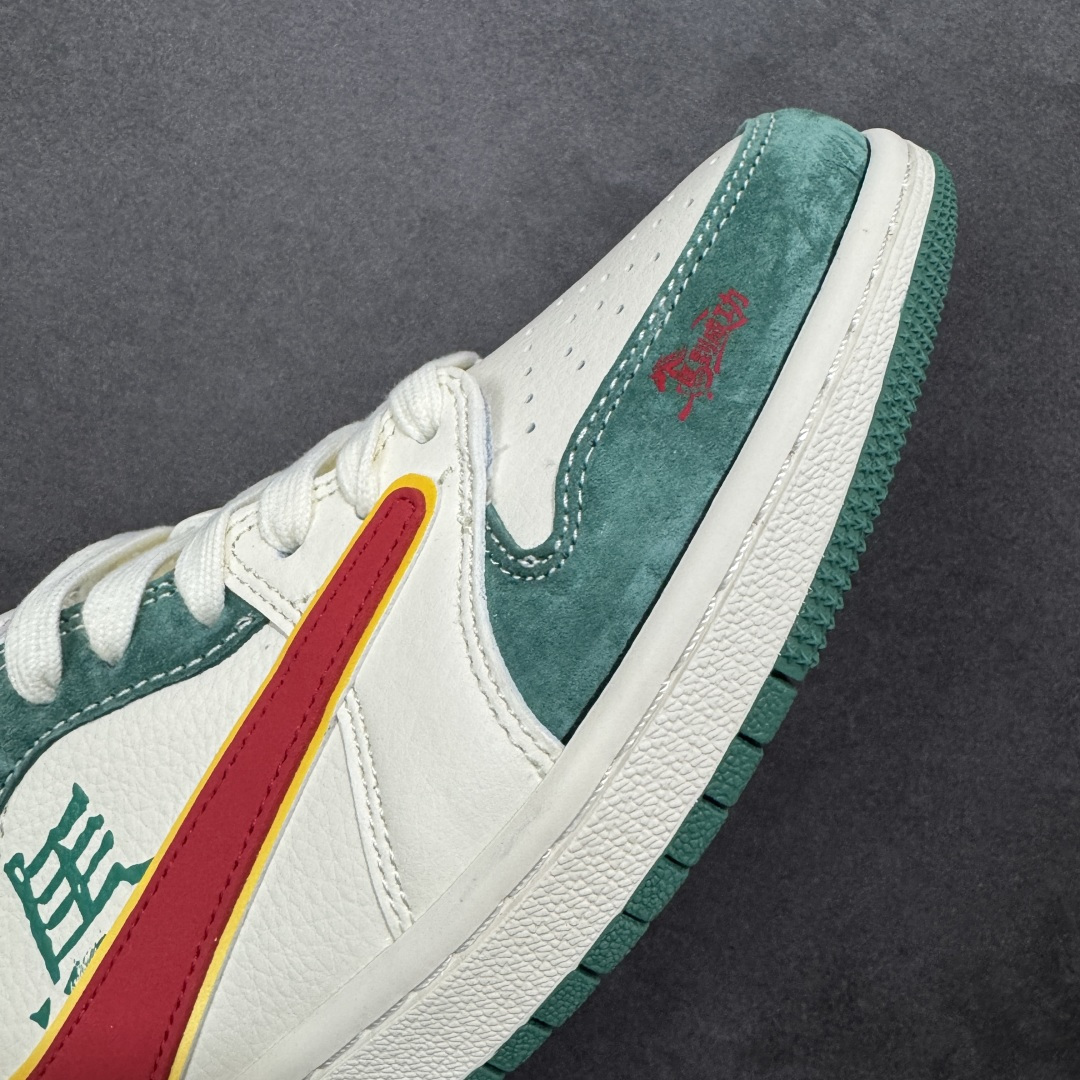 图片[5]-【定制版】Jordan 1 Low 马年限定 倒勾低帮休闲版本 原厂全头层皮 大厂纯原品质出货 纯正版型 定制鞋盒 皮料切割干净无任何毛边 细节完美 超高清洁度 货号：SD6868-119 尺码：36 36.5 37.5 38 38.5 39 40 40.5 41 42 42.5 43 44 44.5 45-选品中心