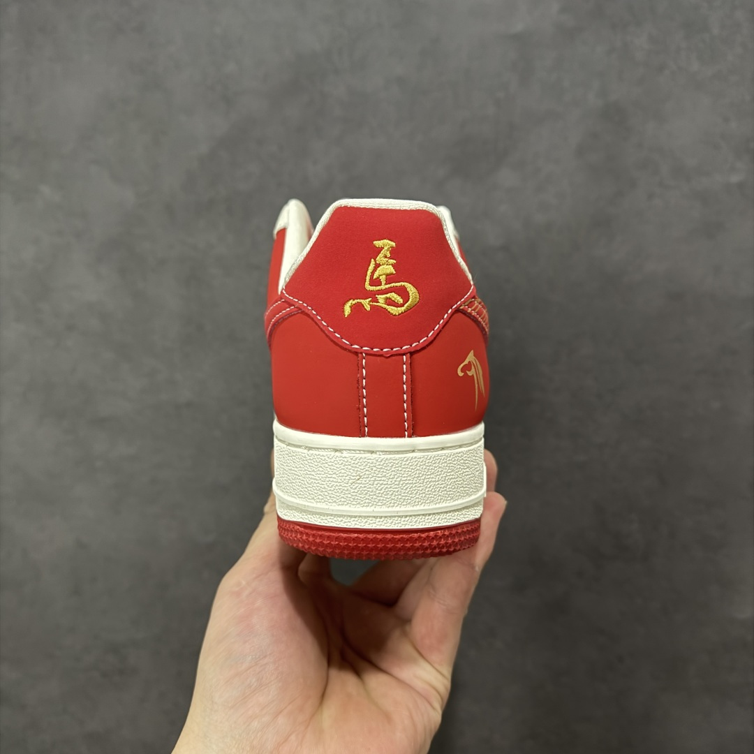 图片[4]-【定制版】Nike Air Force 1\’07 Low 马年限定 空军一号低帮休闲板鞋  #原楦头原纸板 高端定制鞋盒 原厂鞋底 超高清洁度 细节完美 货号：DQ6628-166  尺码：36 36.5 37.5 38 38.5 39 40 40.5 41 42 42.5 43 44 44.5 45-选品中心